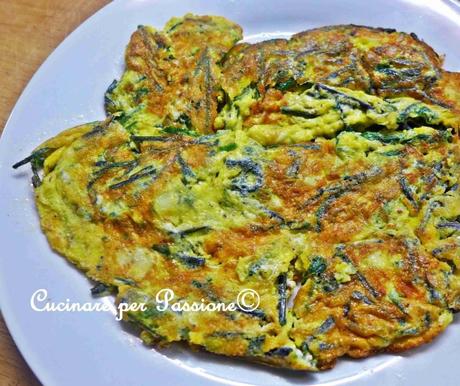 frittata con i dafani e l'aglietto selvaico