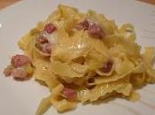 Tagliatelle porri pancetta