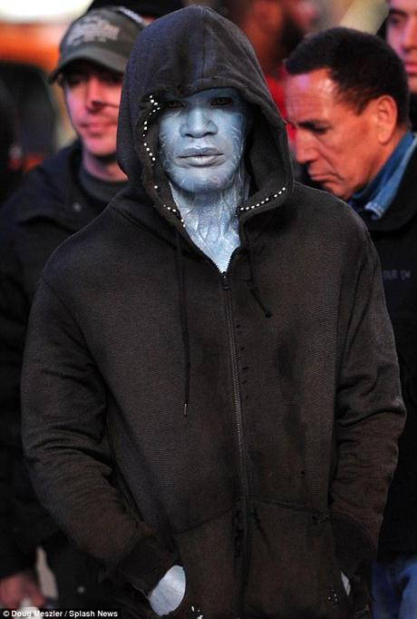 Prime foto di Electro dal set di Amazing Spider Man 2