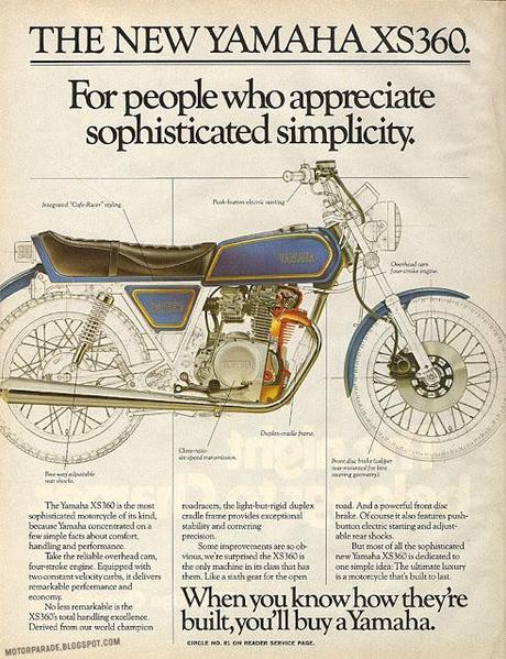 Vintage Brochures: Yamaha XS 360 1978 (Usa)