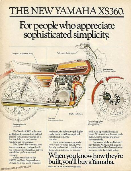 Vintage Brochures: Yamaha XS 360 1978 (Usa)