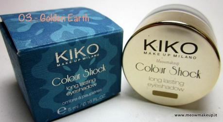 KIKO Fierce Spirit: Color Shock Long Lasting Eyeshadow 03 Golden Earth