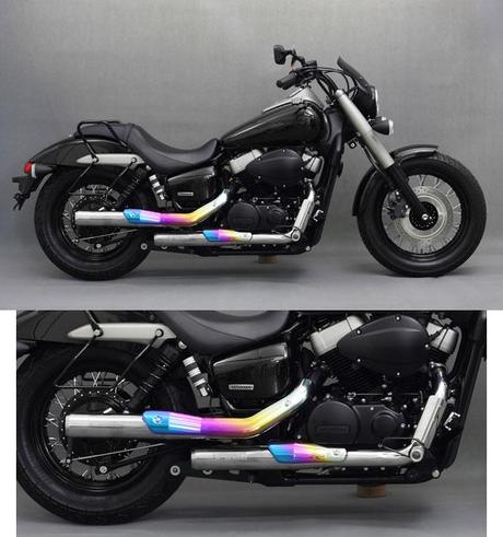 Moriwaki Galaxy Exhaust for Honda Shadow Phantom 750