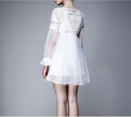 The new trend, lace Embroidery dresses