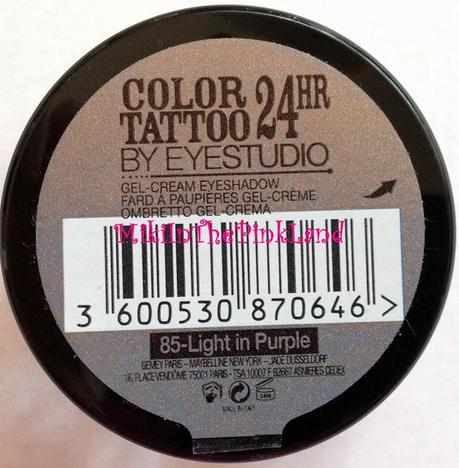 Maybelline Color Tattoo 24HR n°85 Light in Purple