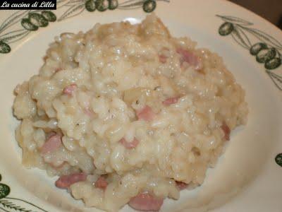 Riso e risotti: Risotto mele e pancetta