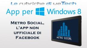 App per Windows 8: Metro Social, l'app non ufficiale di Facebook - Logo