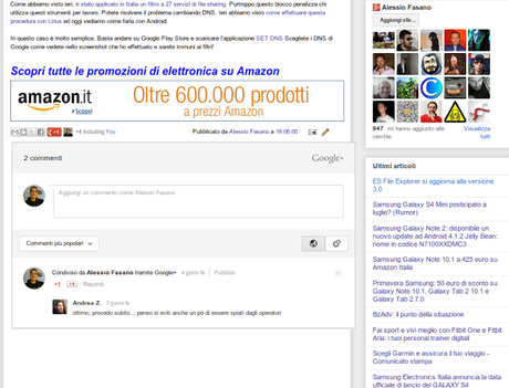 I commenti di Google+ arrivano su Blogger!