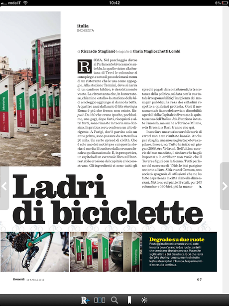 Il perfetto articolo del Venerdì di Repubblica. Tutto da leggere perché ti fa capire quanta mafia c'è anche solo dietro ad un bike-sharing che non funziona. Ma mafia mafia eh