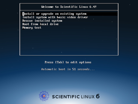ScientifiLinux 6.4 - Avvio
