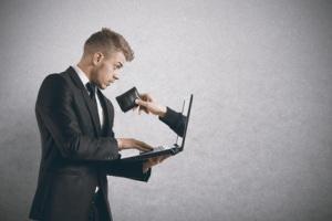 Being robbed by a scam