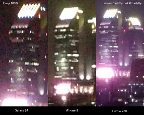 Nokia Lumia 720 di nuovo a confronto con Samsung GS4 e iPhone 5 in un nuovo test low-light