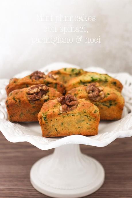 plumcake3 940x1410 Plumcakes con spinaci, parmigiano e noci