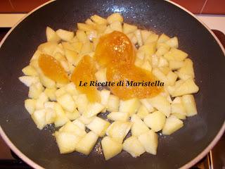 Torta alle mele e marmellata di arancia