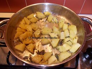 Pollo in padella con contorno di patate