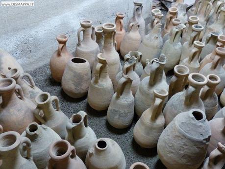 Le anfore romane nei sotterranei della tomba di Giulietta a Verona