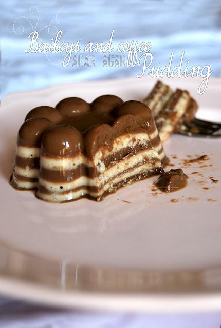 Baileys and coffee (agar agar) pudding