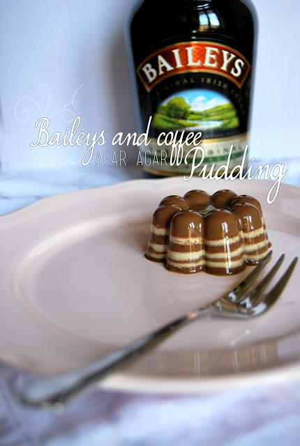 Baileys and coffee (agar agar) pudding