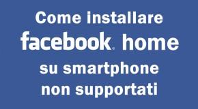 Come installare Facebook Home su smartphone non supportati - Logo