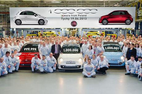 Fiat festeggia 1 milione di Fiat 500 prodotte dallo stabilimento di Tychy