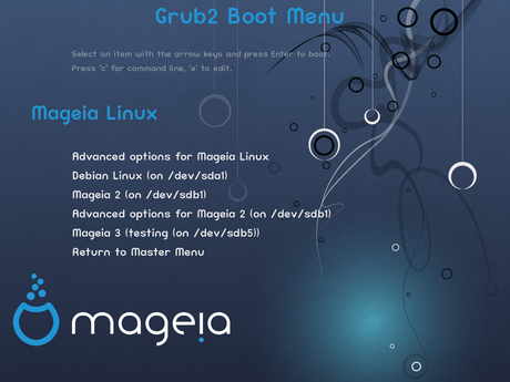 Mageia 3 RC - Grub 2