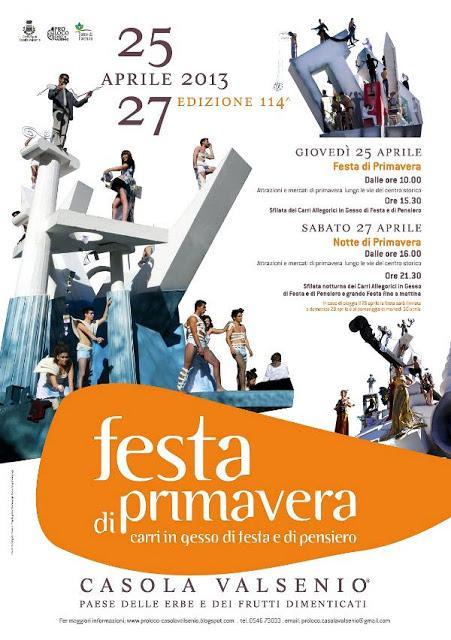 Giovedì 25 aprile e sabato 27 aprile torna la Festa di Primavera a Casola Valsenio Giovedì 25 aprile e sabato 27 aprile torna la Festa di Primavera a Casola Valsenio
