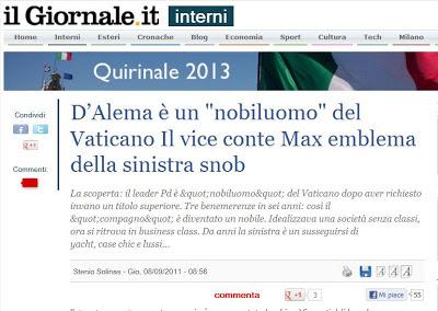 Napolitano e d'Alema: i 