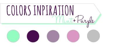 Colors inpiration: mint and purple
