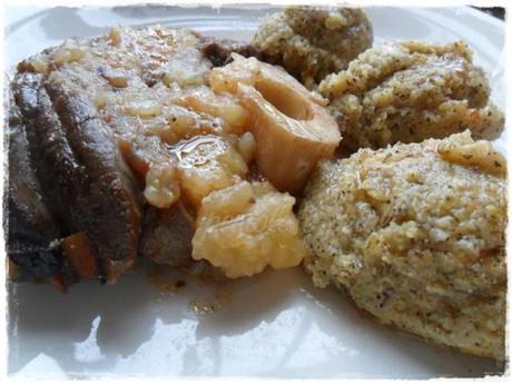 Ossi buchi con polenta taragna