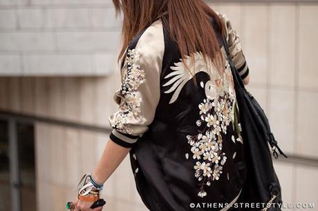 Trend alert: embroidered bomber jacket