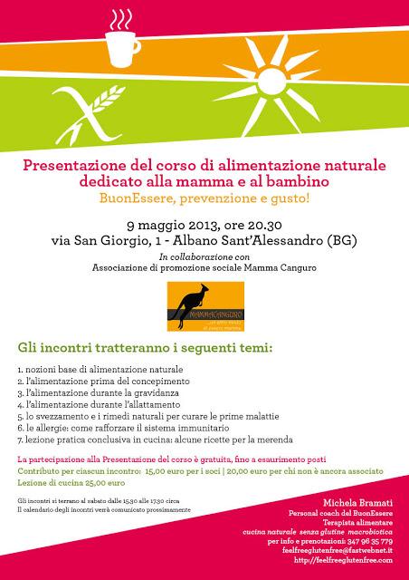 Incontro informativo e presentazione del corso di alimentazione naturale per la mamma e il bambino