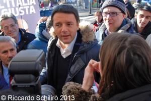Matteo Renzi incontra gli elettori al Mercato di Corso Racconigi a Torino