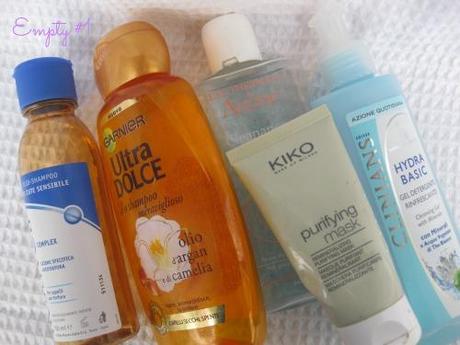 Empties #1: i prodotti finiti di marzo