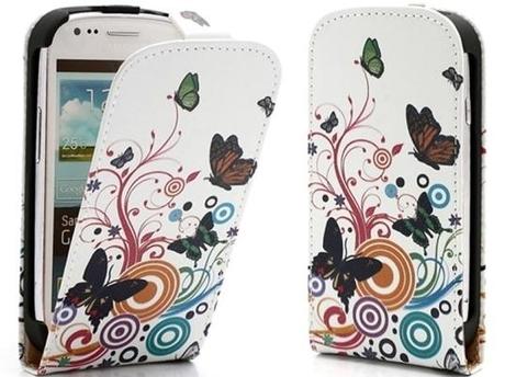 Custodia Flip in pelle per Galaxy S3 mini