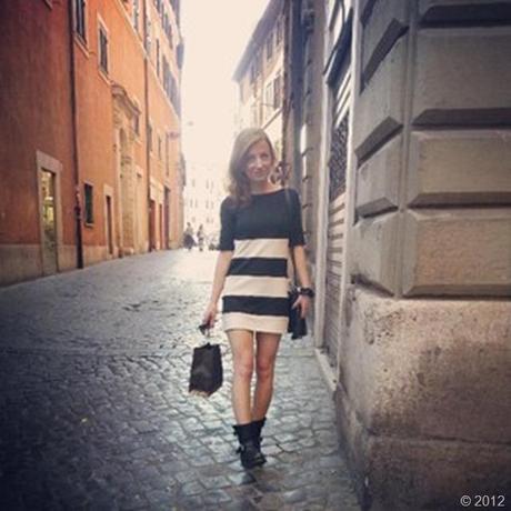 fashion blogger roma, fashion blogger, the unoriginal sin, costanza cambriani, vestito righe