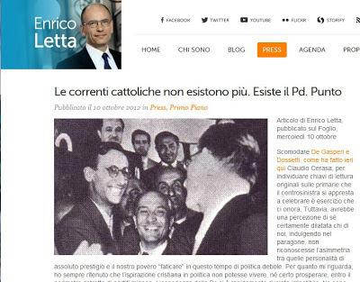 Enrico Letta: Cattolico devoto e membro dei Circoli Mondialisti