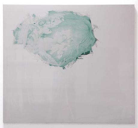 LA CONTEMPORANEA Studio Art Gallery Paul Goodwin,  Cobalt Green Frana #3 2002 cm.115x128 olio su accaio inox @90 