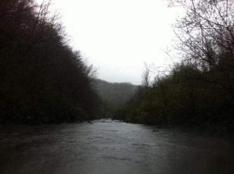 pesca a spinning nel fiume trebbia a isola di rovegno