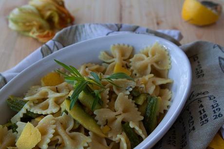 farfalle zucchine e limone 