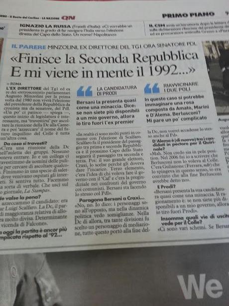 Fine della seconda Repubblica Selezione del momento storico italiano