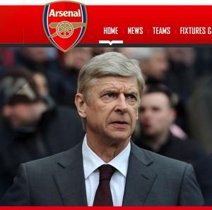 Arsene Wenger dal sito dell'Arsenal