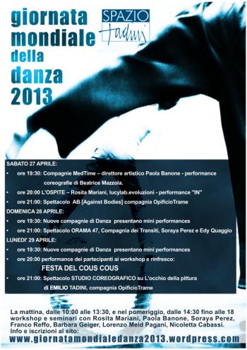 Giornata Mondiale della Danza 2013 a Spazio Tadini spettacoli