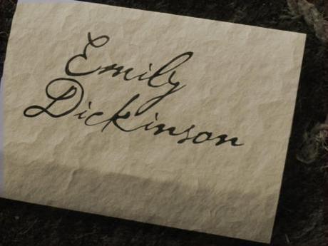 Emily Dickinson firma