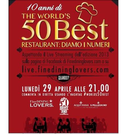 World's 50 Best. Domani, in live streaming.