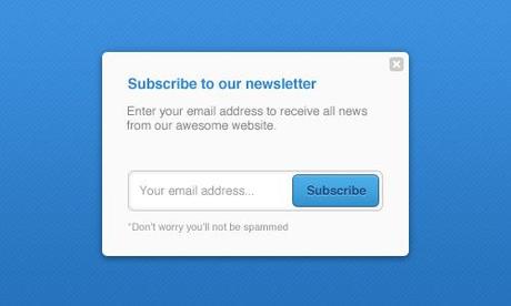 newsletter psd 