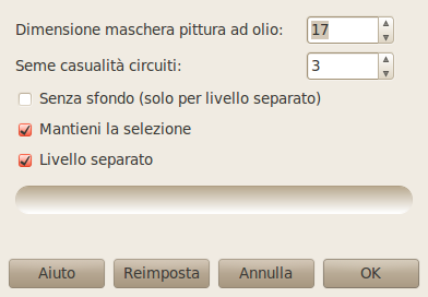 Opzioni del filtro circuito