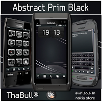 Abstract Prim Black