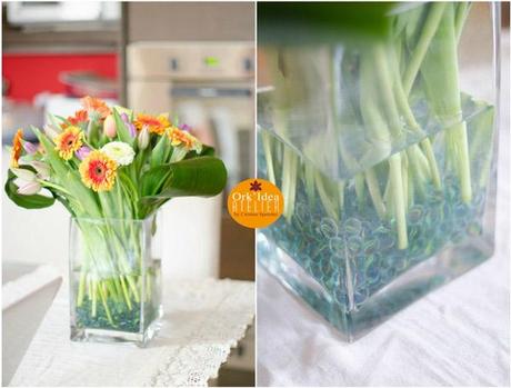 GERBERE TULIPANI E BIGLIE / Gerberas, tulips and marbles