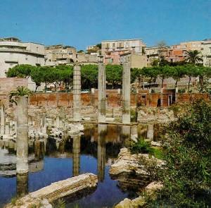 Tempio di Serapide a Pozzuoli: una palude con le rane