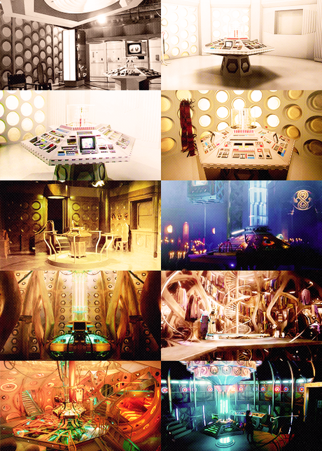L’evoluzione degli interni dei TARDIS